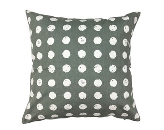Cushion cover, sofa cushion 50 x 50 cm grey dots, patterned