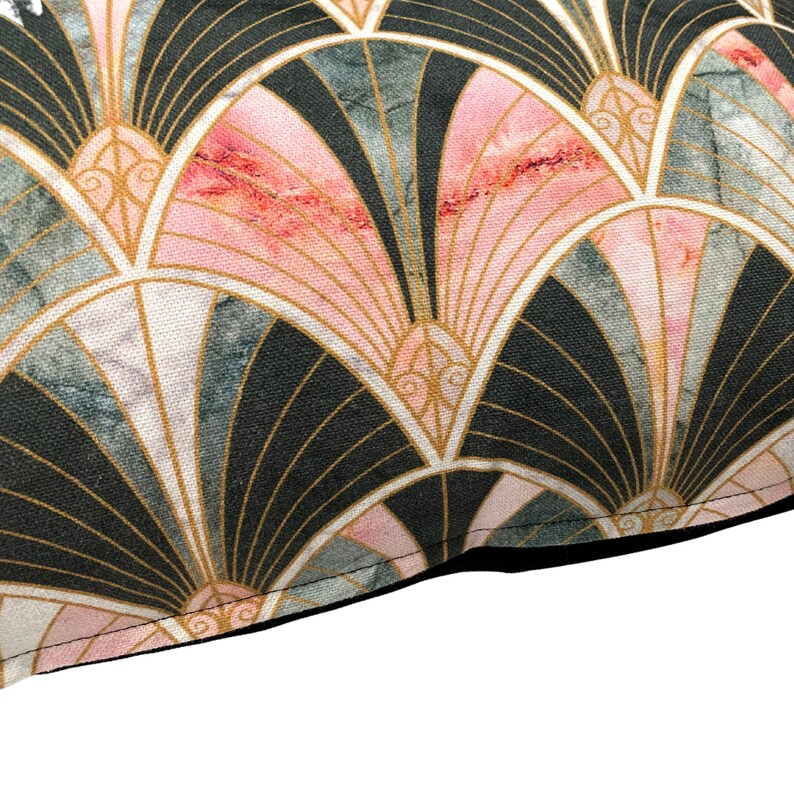 Cushion cover decorative cushion black pink bows 30 x 50 cm, 50 x 50 cm with soft black fine corduroy backing image 8