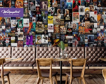 Vintage Italian Removable Wallcovering, Retro Posters Peel And Stick Wall Mural, Food And Drinks Traditional Wallpaper, W200