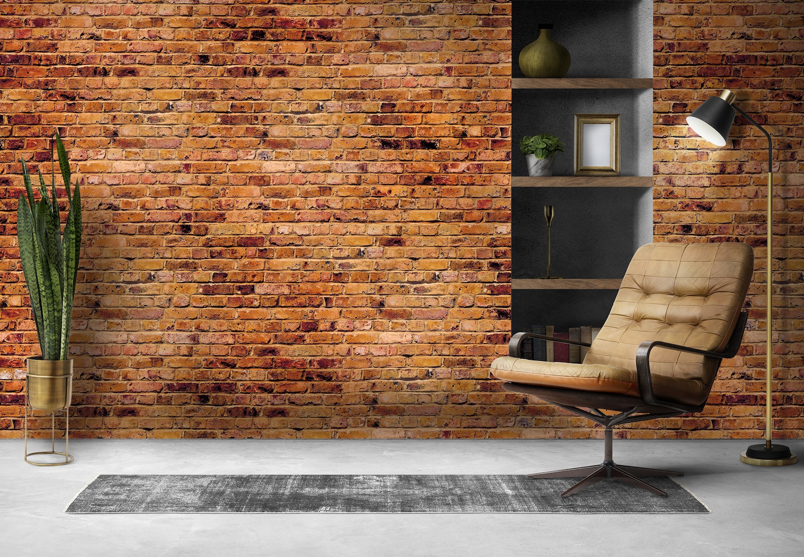 Red Brick Peel and Stick Wallpaper Industrial Removable Wall Etsy