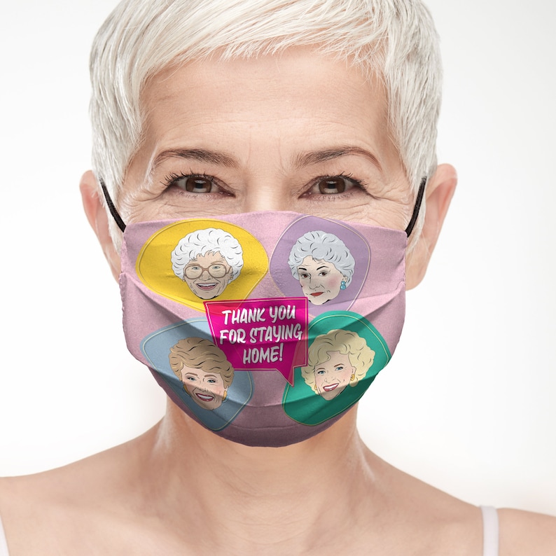 Golden Girls Face Mask Pocket for replaceable filter image 0