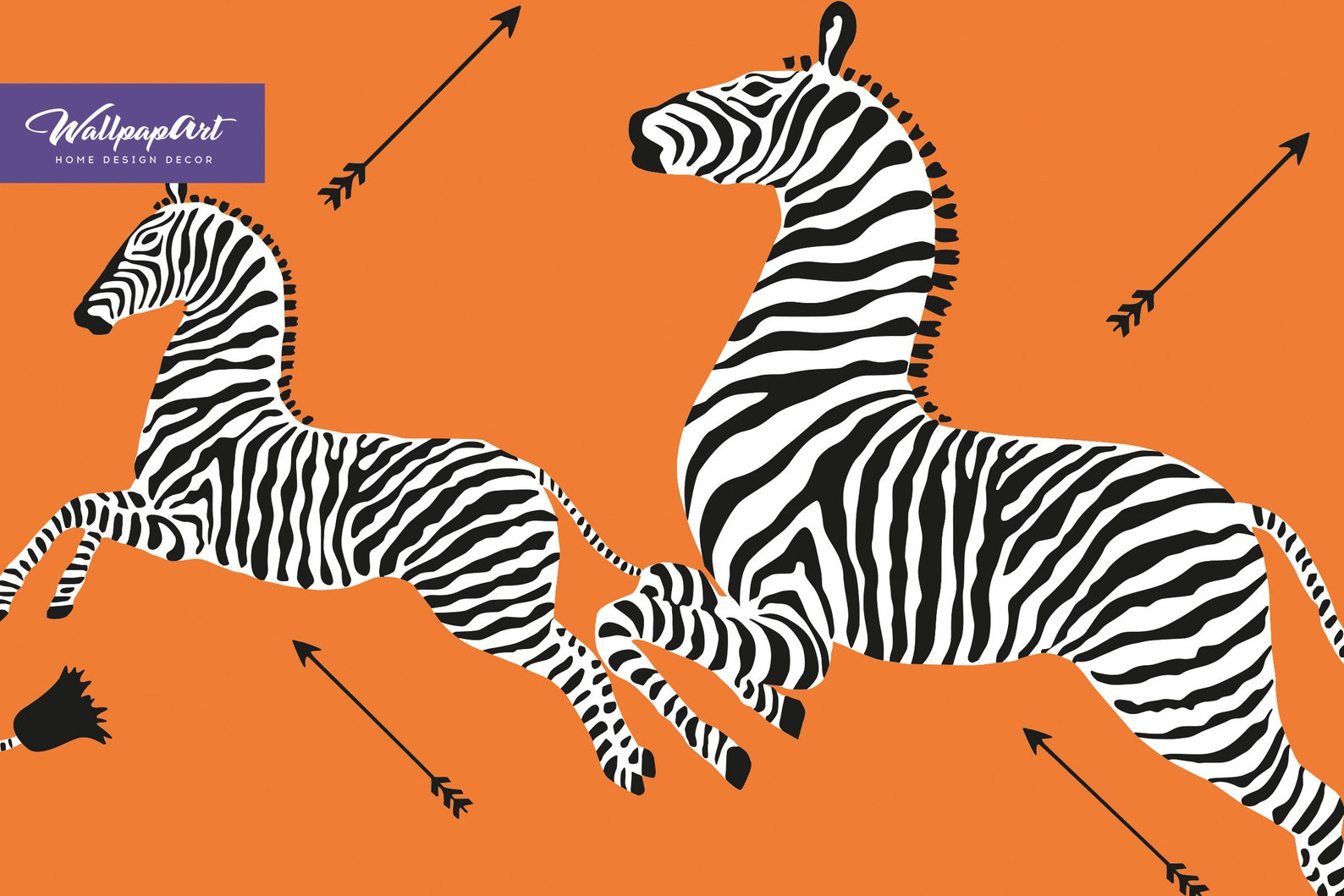 Zebra Removable Wallpaper Vintage Peel and Stick Wallpaper Etsy