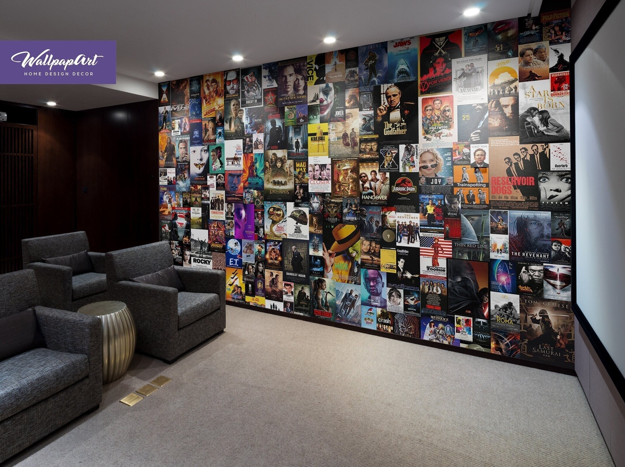 Movie Posters Removable Wallpaper Traditional Wallcovering - Etsy Movie Posters Removable Wallpaper Traditional Wallcovering - Etsy