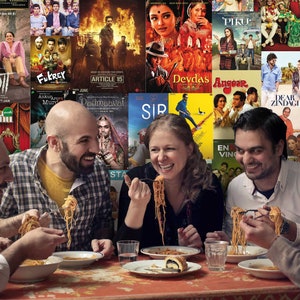 Bollywood Movie Posters Fond d'écran amovible, Collage esthétique hindi, Affiches de films indiens Peel and Stick, Revêtement mural traditionnel, W207 image 6