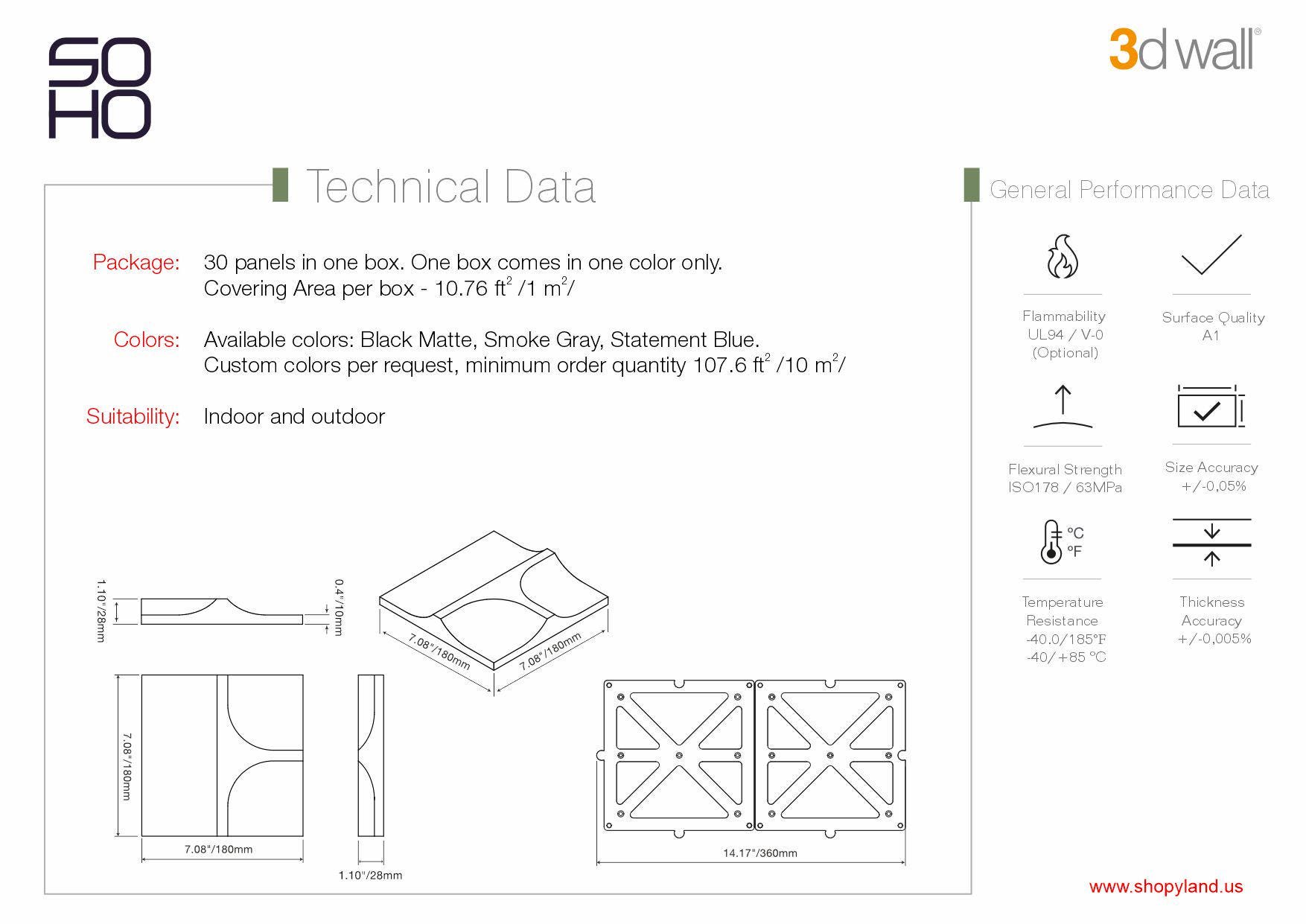 SOHO 3D Wall Panel: Modern Decorative Cladding System, Acoustic ...
