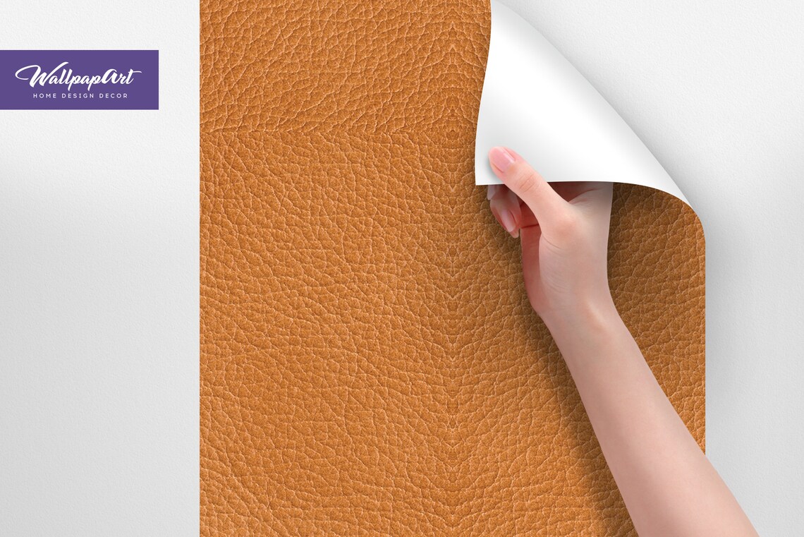 Leather Peel and Stick Wallpaper Luxury Removable Wallpaper Etsy
