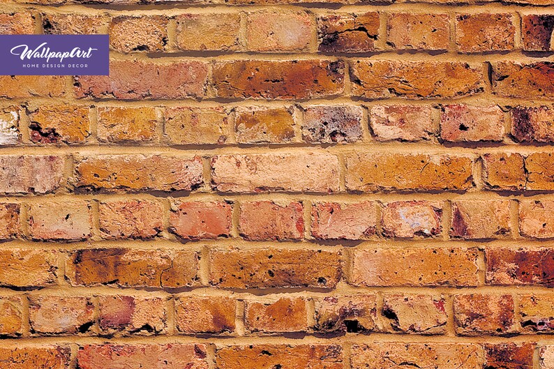 Red Brick Peel and Stick Wallpaper Industrial Removable Wall Etsy