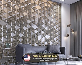 Textured 3D Wall Panels NAVA | Modern DIY Decorative Tiles | Accent Wall Art