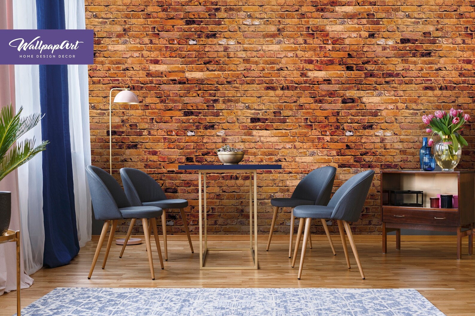 Red Brick Peel and Stick Wallpaper Industrial Removable Wall Etsy