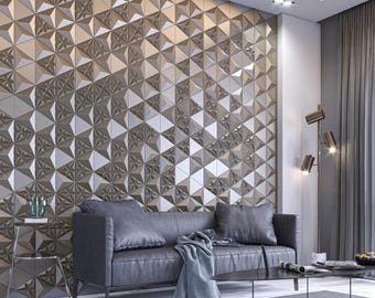 Pannelli 3D Per Parete Art3d - Confezione Da 33 Pezzi 30.5x30.5 Cm, Nero, In PVC, Per Decorazione Interni