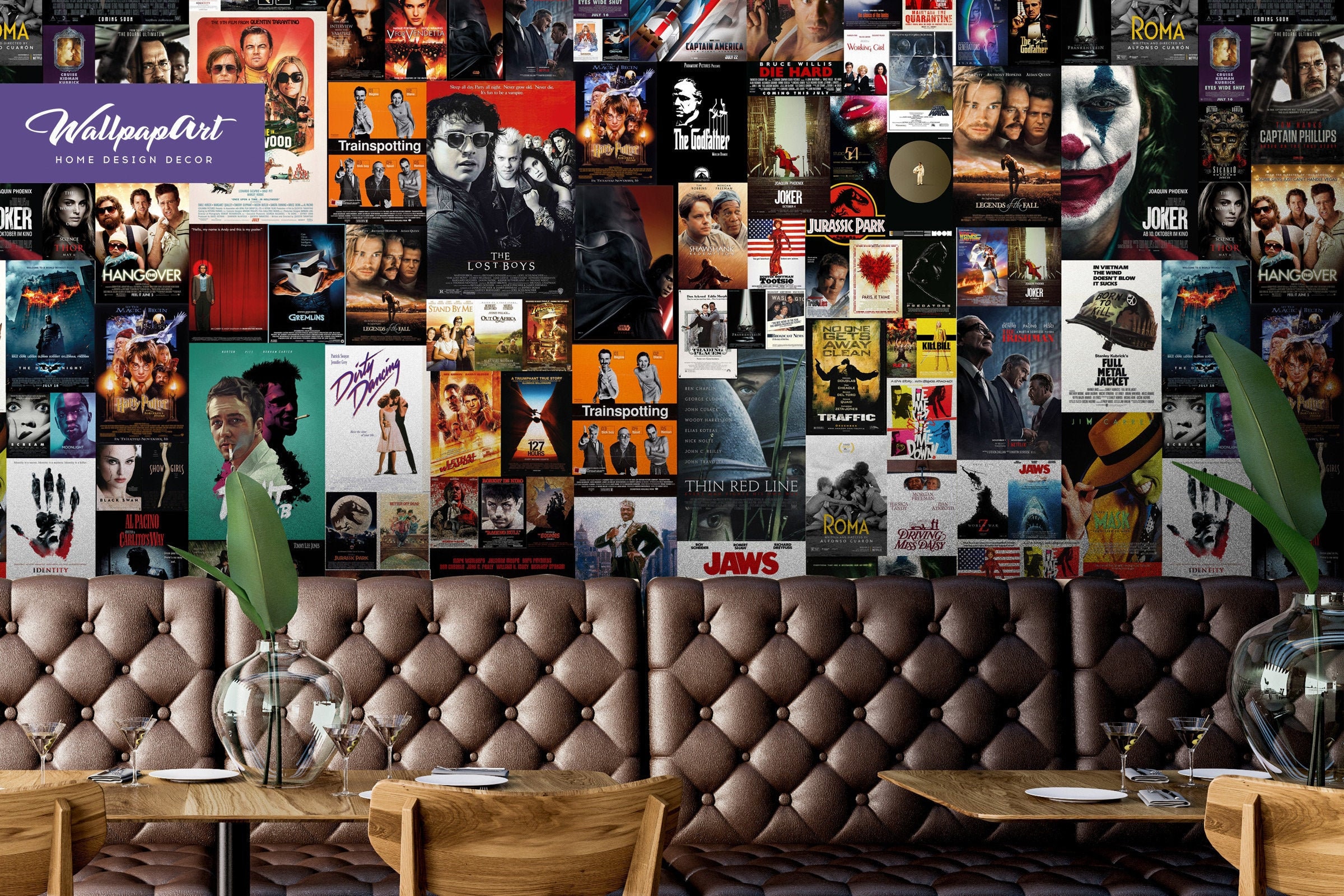 Movie Posters Removable Wallpaper Removable Wall Mural Peel Etsy