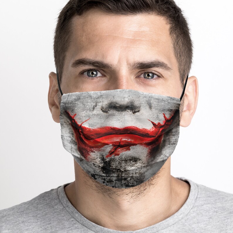 Joker Face Mask Reusable Cotton Face Mask Anti Dust Mask Etsy