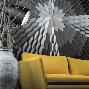 Polygon 3D Wandpaneele - MABEL Design Dekorative Fliesen - Einfaches DIY Wandverkleidungssystem von WallpapArt, DMR004