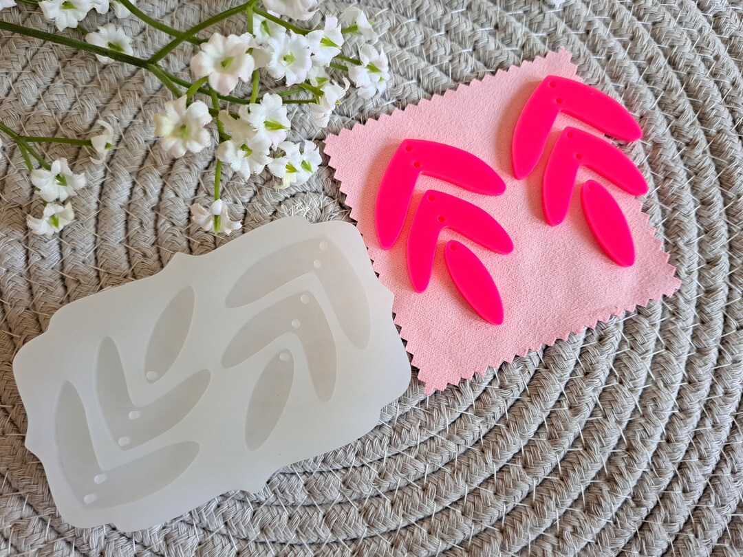 3 Tier Petal Silicone Earring Mould/mold, Earring Mould,resin Mould