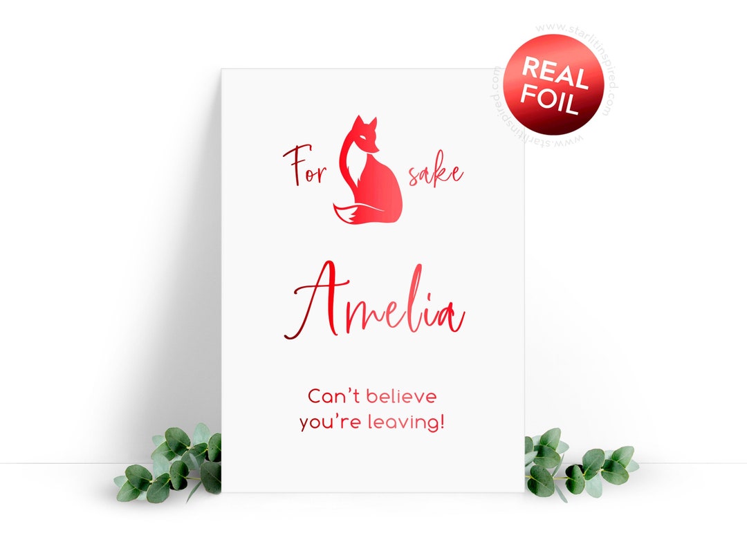 Small Cards Rude Co Worker Funny Foil Leaving Card – Rude New Job Card for Coworker - Etsy
