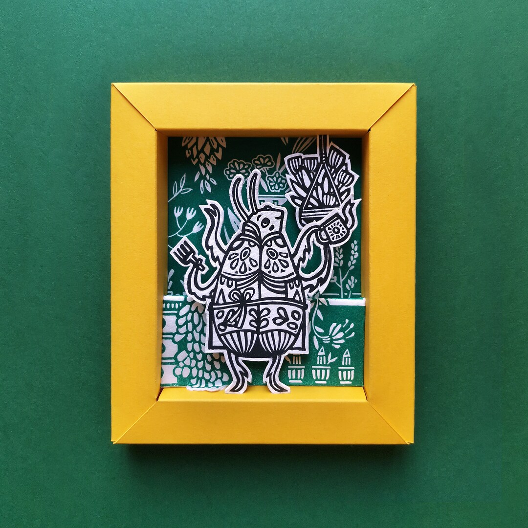 Linocut Mini-frame - 