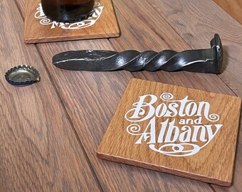 Montaña rusa del ferrocarril - Boston y Albany - B&A - Ferrocarril de Boston y Albany - Montaña rusa con el logotipo del ferrocarril - Regalo del ferrocarril - regalo del día de los padres