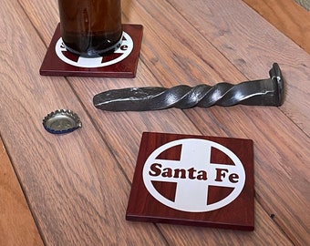 montaña rusa del ferrocarril - Santa Fe - Ferrocarril de Santa Fe - montaña rusa de madera - montaña rusa con logotipo del ferrocarril- regalo del ferrocarril - juego de montaña rusa - regalo de Navidad