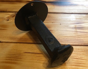Gancho de púa de ferrocarril - Gancho corto - Gancho de púa - Decoración del ferrocarril - Gancho rústico - Gancho de abrigo - Regalo del ferrocarril - Gancho de metal - Día del padre
