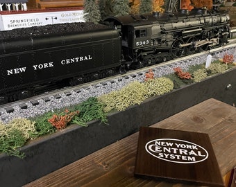 Ferrocarril Central de Nueva York - Sistema Central de Nueva York - Posavasos ferroviarios - Regalo ferroviario - Jubilación ferroviaria - Montaña rusa de madera - Ferrocarril