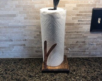 Porta toallas de papel, lirio forjado con cobre, flor, lirio de cala, decoración del hogar, regalo para ella, decoración de la cocina