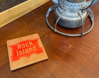 Rock Island Railroad Coasters - Rock Island Railroad - Railroad coasters - Railroad gift
