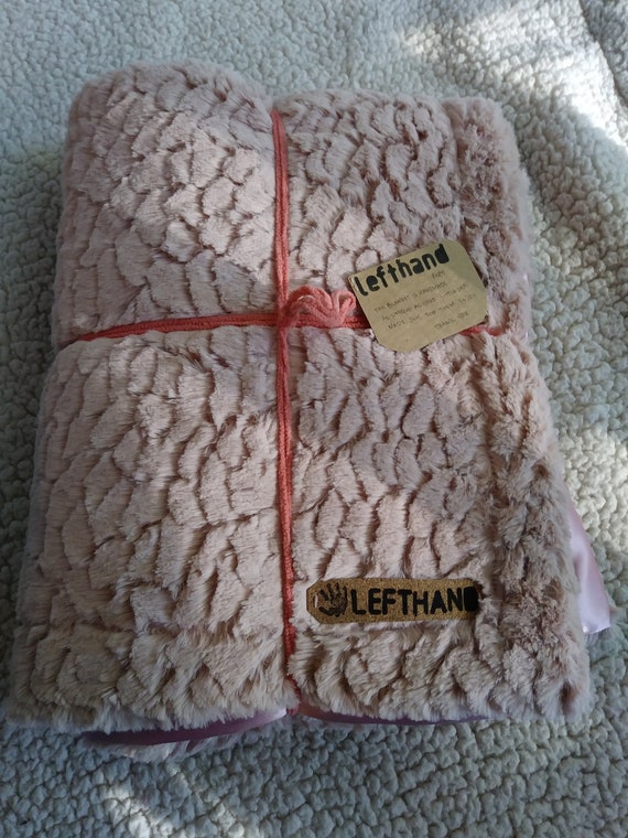 rose gold baby blanket