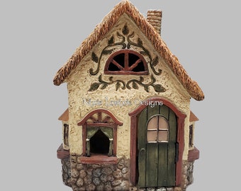 Hypertufa Fairy House, Pixie House, Fairy Village, Enchanted