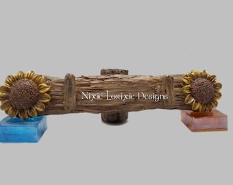 Fairy Garden or Terrarium Sunflower Seat Seesaw