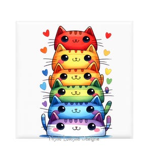 Purrfectly Stacked Magnet