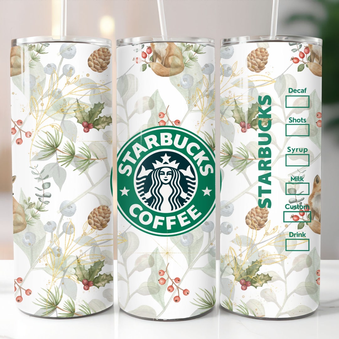 Starbucks Christmas Tumbler Sublimation Design, Starbucks Tumbler Wrap