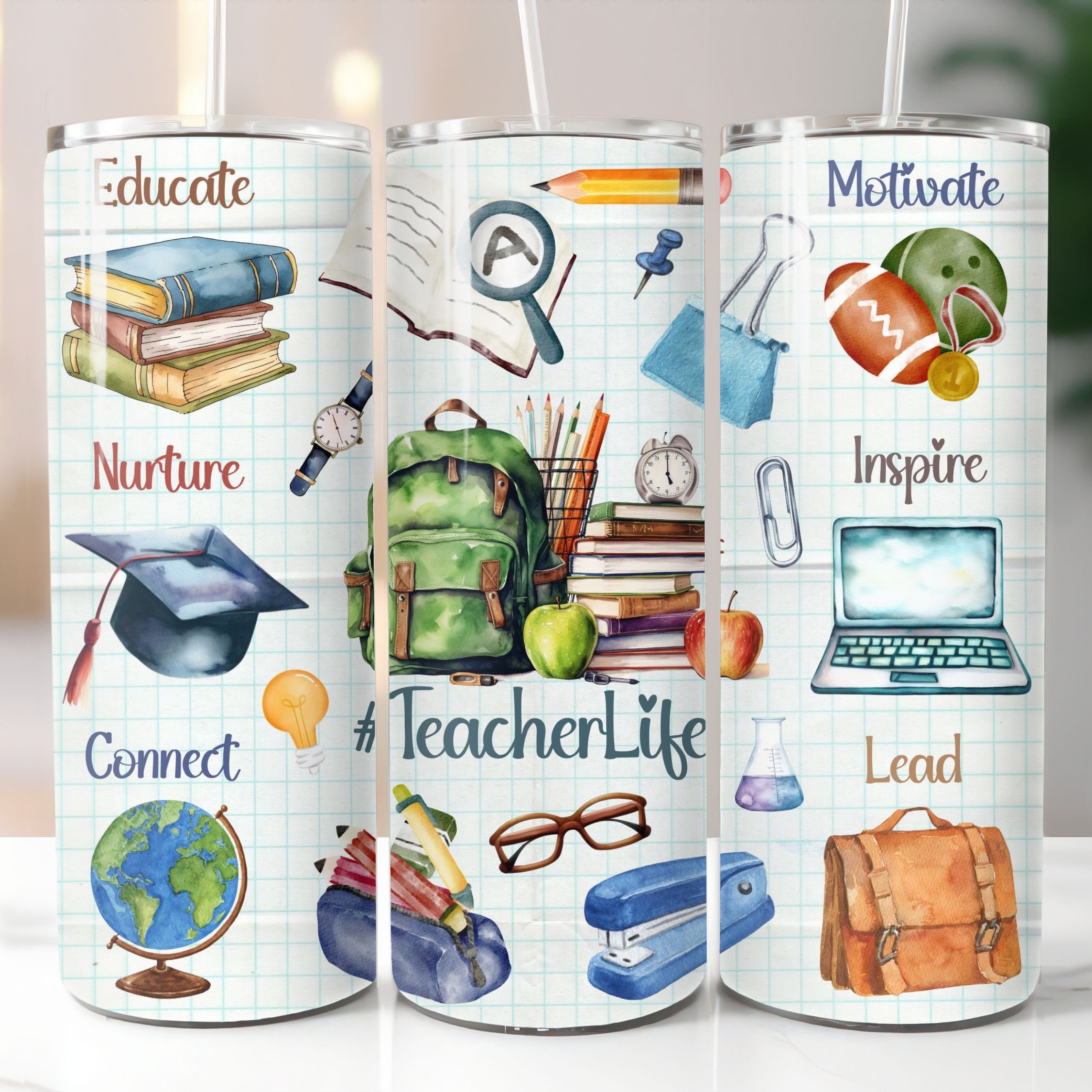 Male Teacher Tumbler Sublimation Design, Teacher Tumbler Wrap for Male
