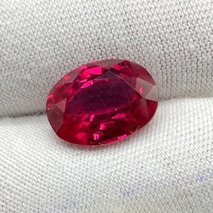 AAA Mozambique Red Ruby Loose Gemstone Cut, Loose Ruby Stone High Quality Oval Shape 12x9mm Jewelry Making Tool & Ring 4.8 Carat