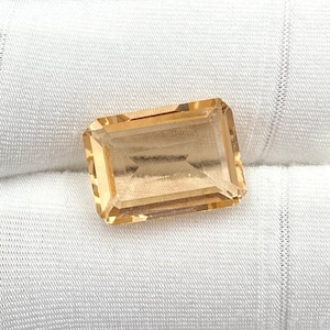 10x14mm Octagon Shape Peach Color Morganite Loose Gemstone , Faceted Emerald Cut Morganite Top Quality Loose Morganite Stone Jewelry making