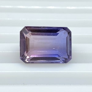 Top Quality Crystal Tourmaline Gemstone Faceted Doublet Bi Color Tourmaline Doublet Octagon 10x14mm Emerald Cut Stone Jewelry Loose Gemstone