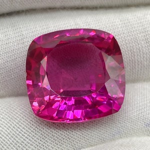 Natural Ceylon Pink Sapphire Loose stone, 18mm Cushion Shape Sapphire Gemstone, Gemstone Jewelry making, Top Quality stone, Sapphire Cut