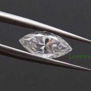 D Color VVS1 Clarity Marquise Cut Moissanite Loose Stone, Diamond Alternative, Excellent Cut Moissanite Gemstone For Jewelry Making