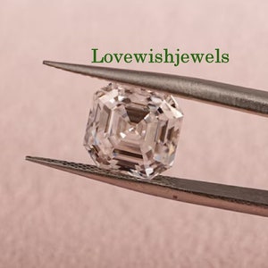 Asscher Cut Loose Moissanite GRA Certified D Color VVS1 5-15MM Asscher Moissanite Stone, Excellent Cut Moissanite Gemstone Jewelry Making
