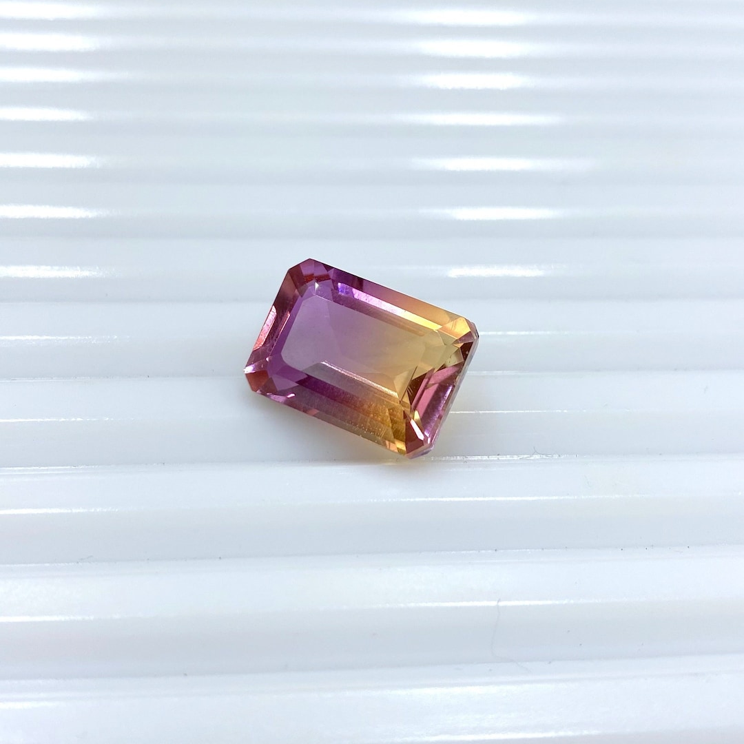 Bi-color Watermelon Crystal Tourmaline Doublet Gemstone, 10x14mm ...