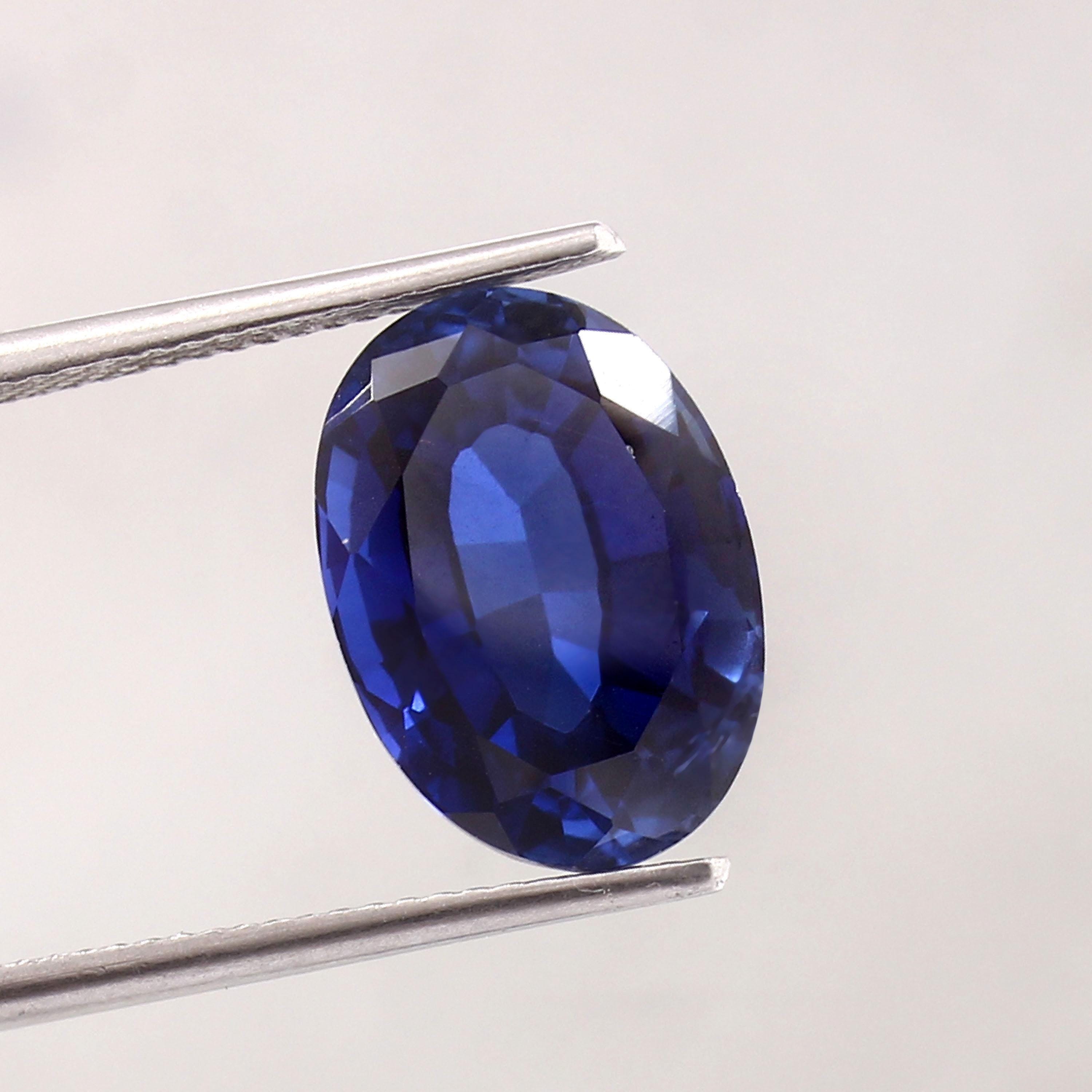 Lot De 14 Saphirs Bleu De Ceylan Naturels Certifiés - Ronds 5mm - 7 Carats Environ