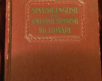Spanish to English dictionary copyright 1942