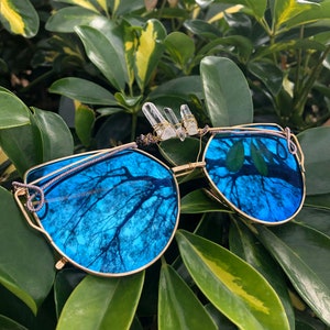 Wire Wrapped Sunglasses &gt; Crystal Sunglasses &gt; Crystal Healing &gt; Quartz &gt; Clear Quartz &gt; Sunglasses