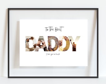 Personalised Happy Christmas Daddy Dad Photo Print Gift Present Frame First Xmas