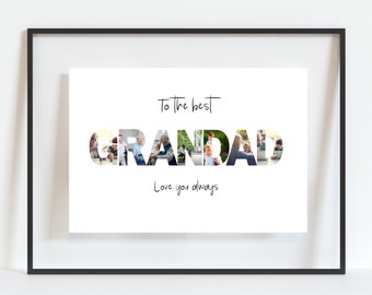 Personalised Grandad gGift, Personalised Grandad Print, Gifts for Grandad, Grandad gift, Christmas Gift for Him, personalised family print