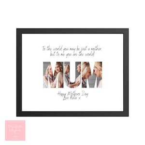 Mothers Day Print, Personalised Mothers Day Gift, Mothers Day Gift, Mothers Day Present, Personalised Print, Photo Print, Mum Photo Print