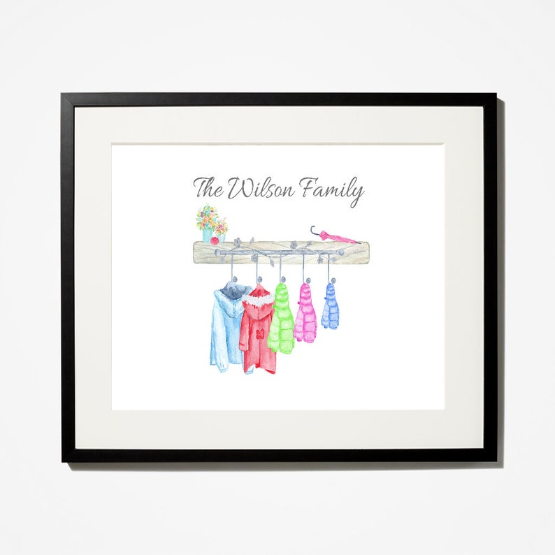 Custom Family Gift Personalised Family Print Custom Gift Etsy UK