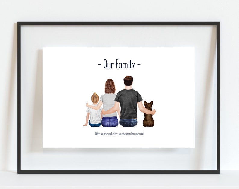 Personalised Family Print, Christmas Gift, Family Present, Gift for Wife, Gift for Husband, Gift for Family, Secret Santa Gift image 3