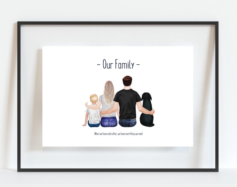 Personalised Family Print, Christmas Gift, Family Present, Gift for Wife, Gift for Husband, Gift for Family, Secret Santa Gift image 4