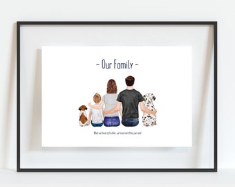 Personalised Family Print, Christmas Gift, Family Present, Gift for Wife, Gift for Husband, Gift for Family, Secret Santa Gift