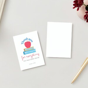 Customizable Daycare Thank You Card | Personalized Daycare Staff Thank You Gift For Nursery, Preschool, ECE Appreciation Card Edit In Canva - Foto 10